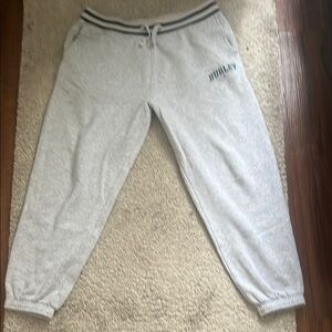 Hurley Gray Sweatpants Elastic Cuffed Joggers